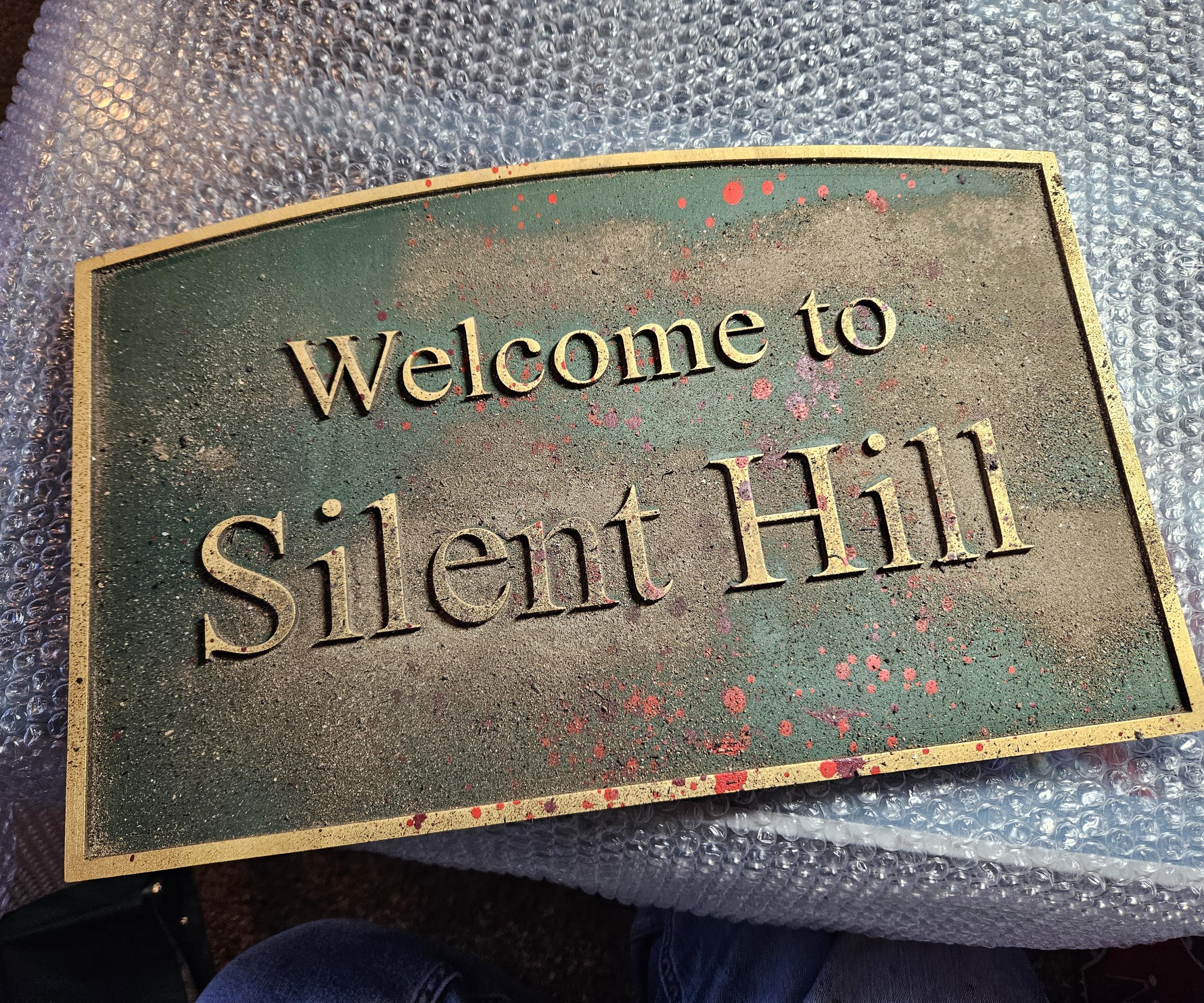 Welcome to Silent Hill - Wood Carved Sign