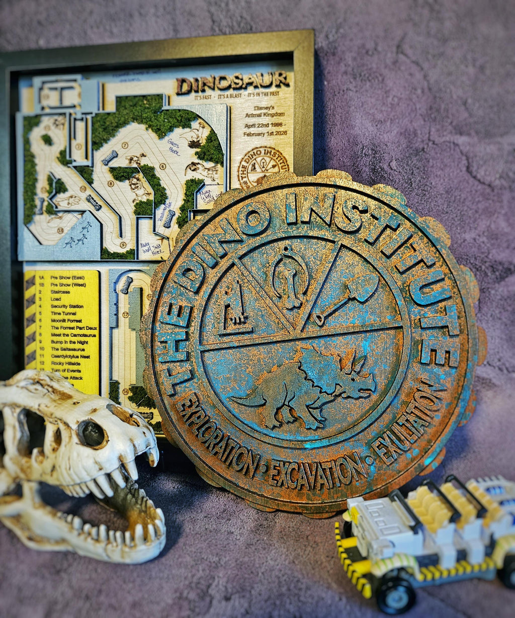 The Dino Institute Seal Sign - Disney’s Animal Kingdom DINOSAUR Ride Inspired Wall Art